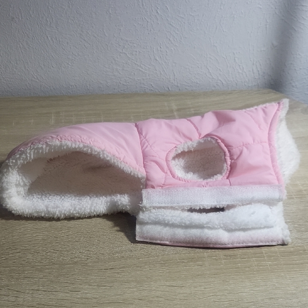 Pink Quilted Dog Jacket with Soft Lining - Picture 2 of 5